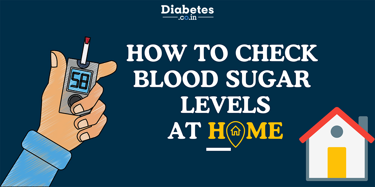 checking blood sugar at home