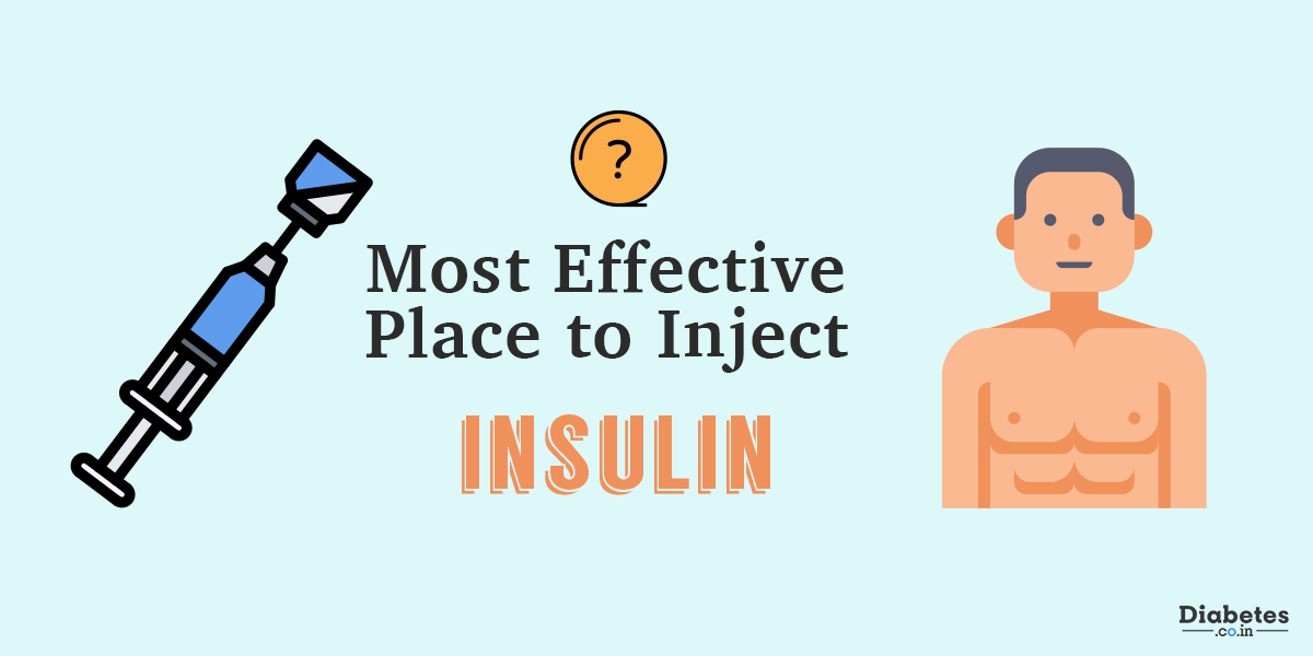 most effective place to inject insulin