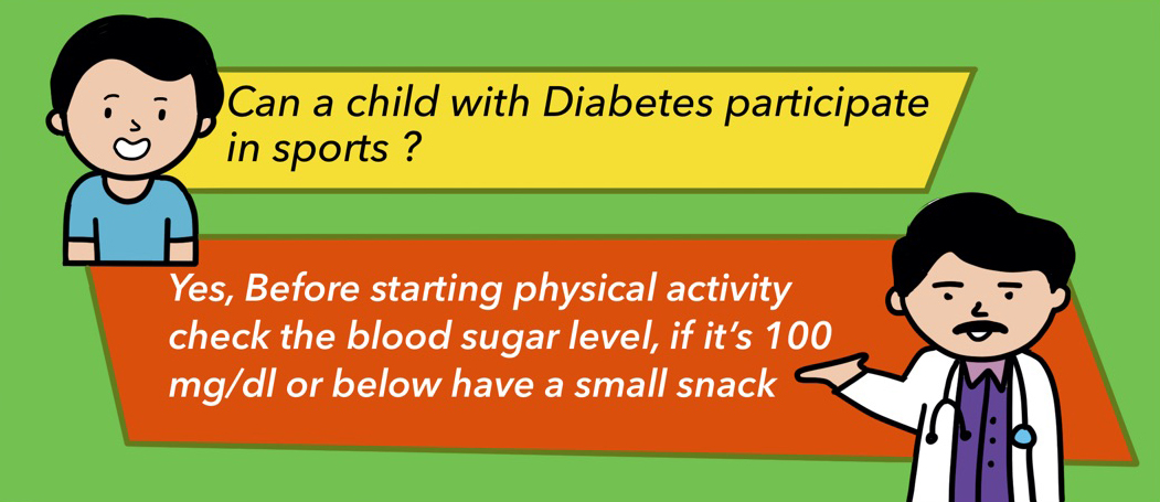 can a child with diabetes participate in sports