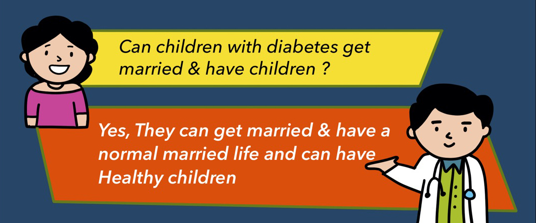 can children with diabetes get married and have children