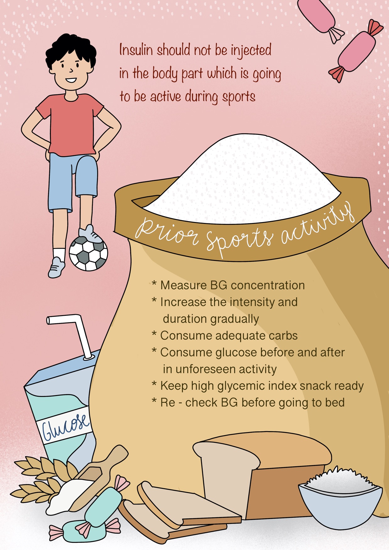 what type 1 diabetes kids children should do prior to sports
